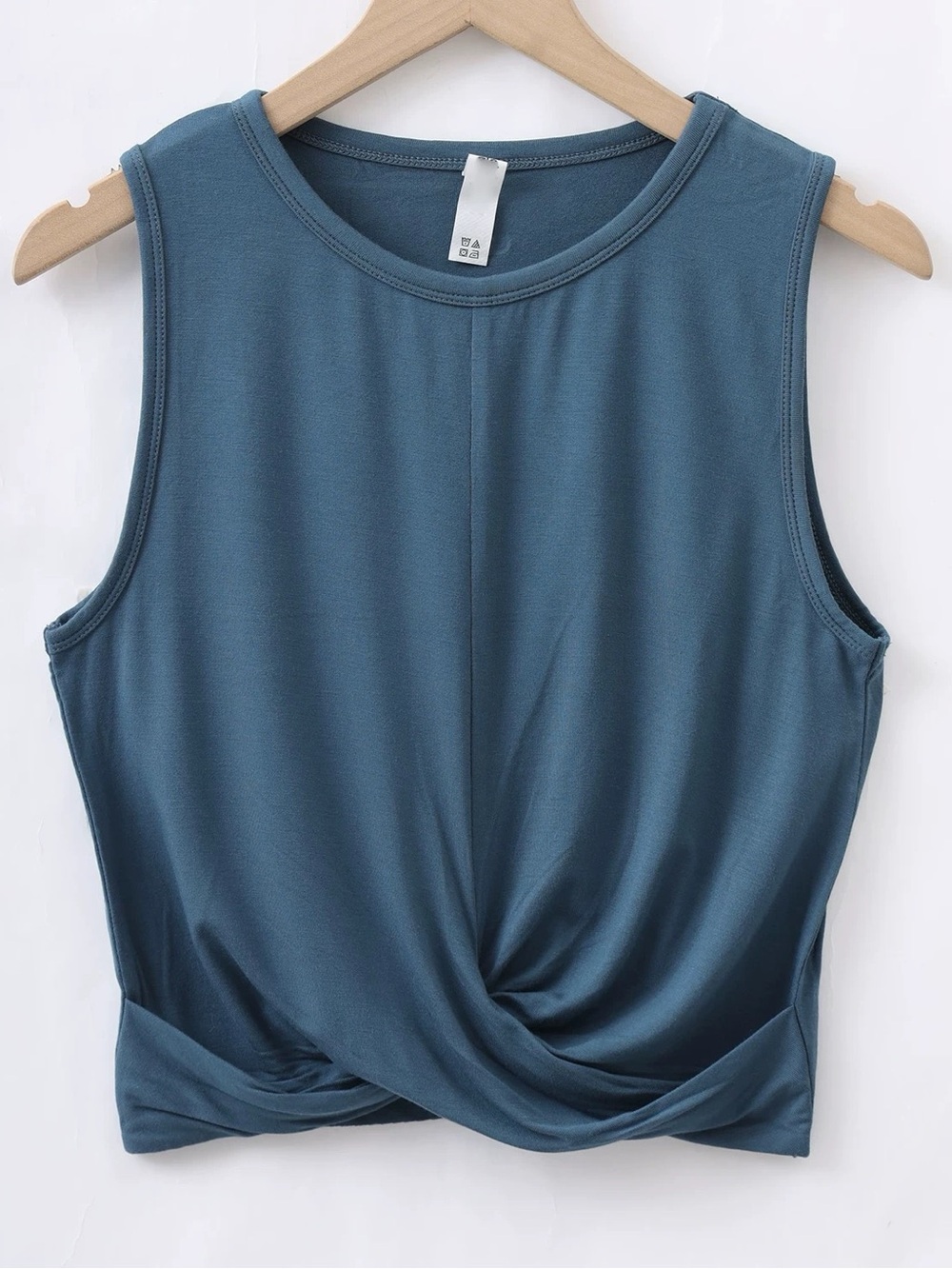 Alo twist front cover tank top - Blue